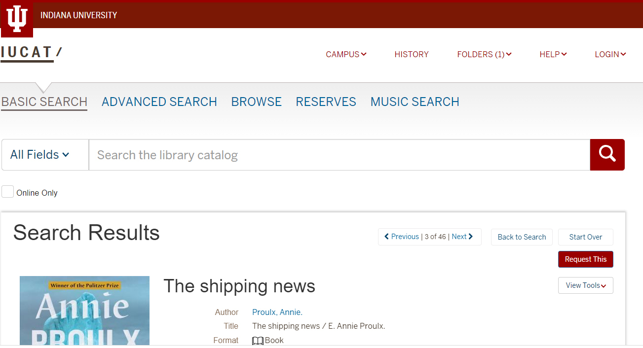 Screenshot of Request This webpage